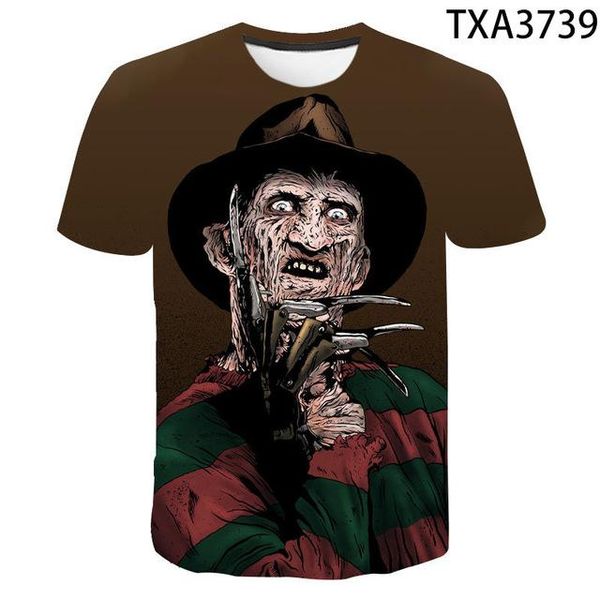 

summer freddy krueger jason and michael myers halloween 3d terror 3d print shirts humor aesthetic hentai men clothing