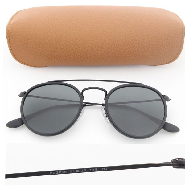 

new vassl round sunglasses men retro vintage driving black frame 51mm sun glasses with brown box, White;black