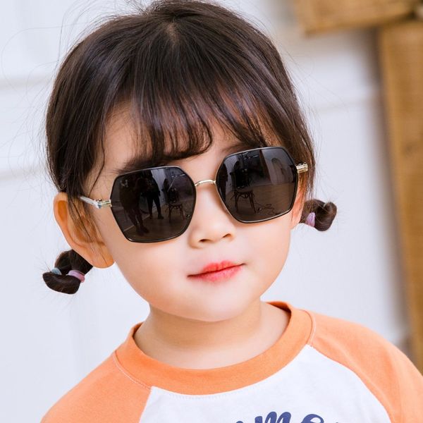 

sunglasses 2021 square children polarized classic fashion boys and girls metal glasses vintage kids sun uv400, White;black