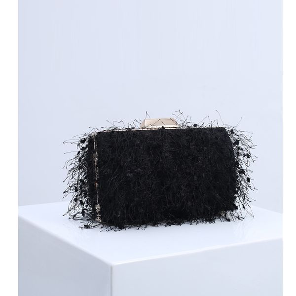 

evening bags design bag women furry with chain shoulder for ladies tassel