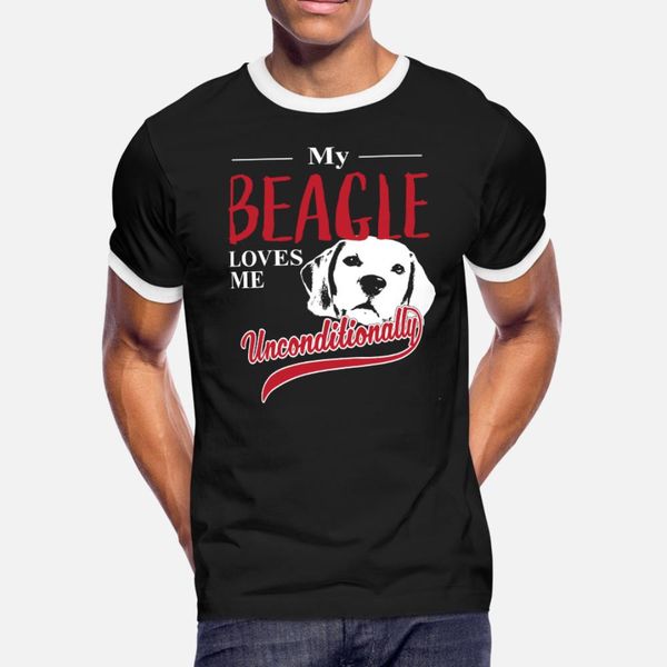 

beagle my beagle loves me unconditionally t shirt men printing tee shirt crew neck clothes interesting building summer style outfit shirt