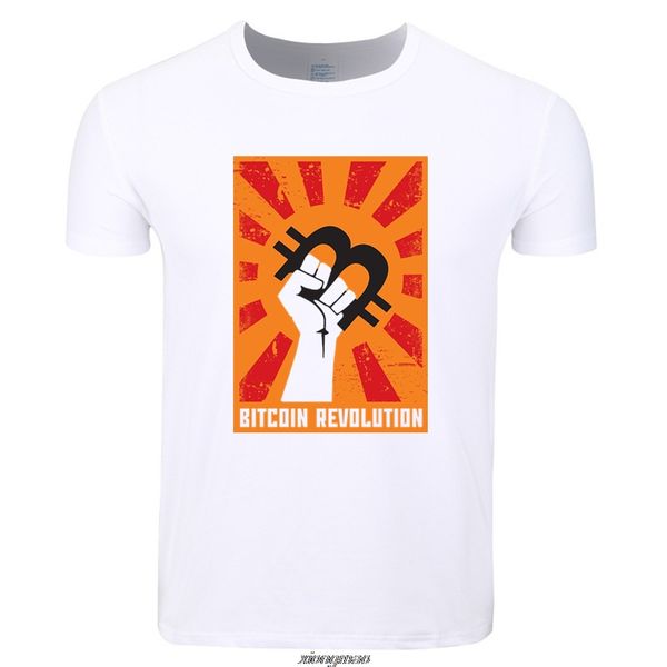 

мужчины печать цифровая валюта bitcoin logo тенниска o-образным вырезом с коротким рукавом лето повседневная мода tshirt
