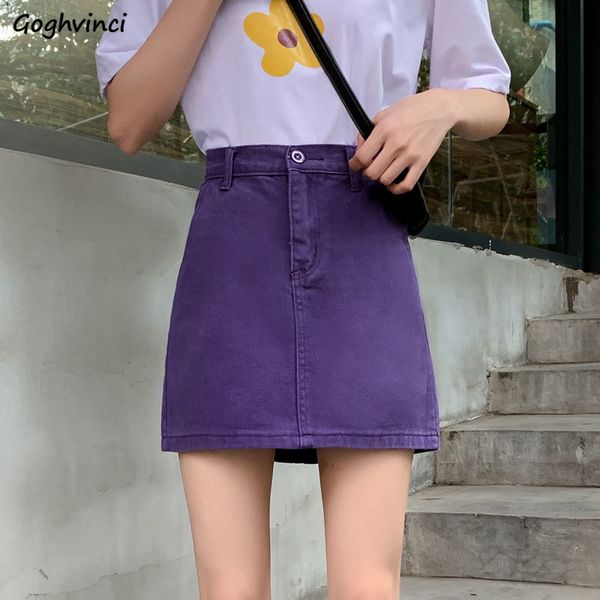 

skirts women casual plus size 5xl solid simple retro vintage denim mini skirt student fashion all-match high waist summer trendy, Black