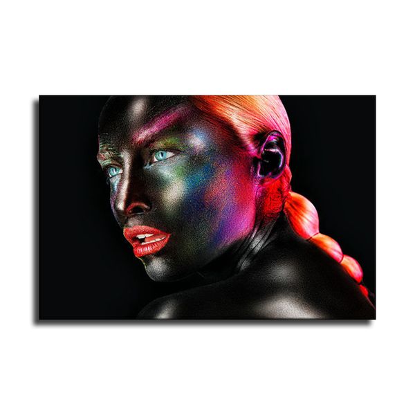 

african black women modern wall art kitchen bedroom living room home decoration oil painting printing poster