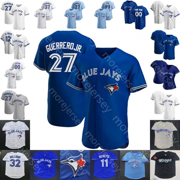 

custom toronto jersey danny jansen bo bichette vladimir guerrero jr. randal grichuk lourdes gurriel jr. ken giles hyun-jin ryu biggio roark, Blue;black