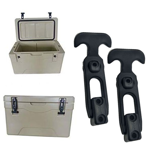 

2pcs door draw latch rubber flexible hardware cooler for tool box t-handle hasp
