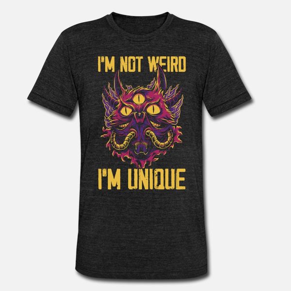 

stay weird i'm unique kawaii kitty cat monster t shirt men customize tee shirt size s-3xl novelty gift humor summer outfit shirt