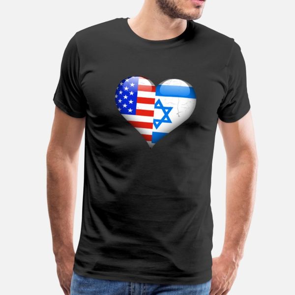 

half american half isreali t shirt men designs 100% cotton o neck solid color crazy fashion summer natural shirt