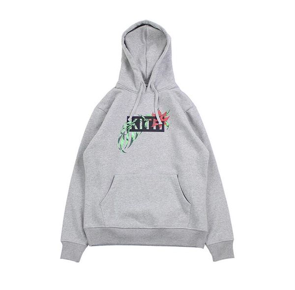 

kith in bloom classic logo printed mens casual designer hoodies hooded sweatshirts male female hip hop pullover