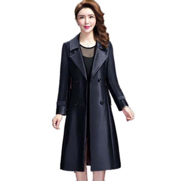 

new classic coat fashion women trench coat large size elegant women blazer spring / autumn clothing korean style 1697, Tan;black