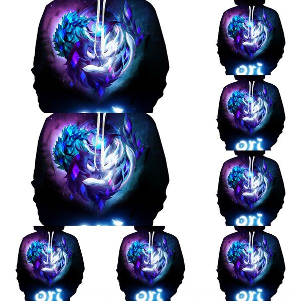 

2019 game olympic day and elf will 3d printed cospaly coat sweater peripheral sweater coat clothing r51qu, Black