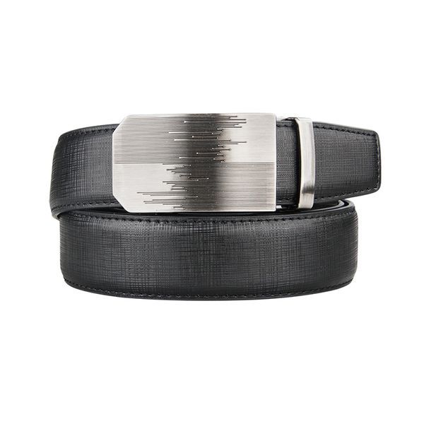 

cowhide genuine leather belt for men 3.5cm width mens automatic buckle black mens belts, Black;brown