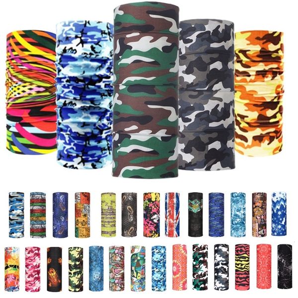 

outdoor sports seamless camo bandana multifunctional headwear headband neckwarmer magic scarf neck gaiter fishing face shield mask balaclava