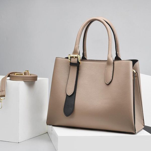 

women handbags leather lady shoulder bags temperament handbag mother gift