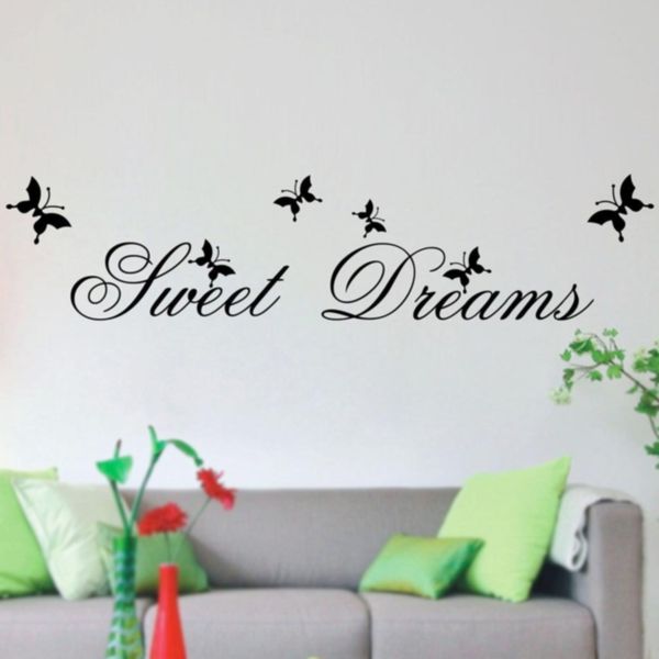 

wall sticker sweet dreams waterproof letters pattern adhesive office home decor