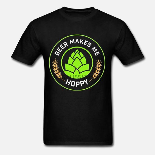 

new fashion trend buy beer makes me hoppy ipa t shirt quality fashion short sleeve men tshirt