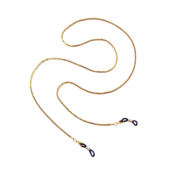 

golden copper glasses string holder - metal eyeglass holders around neck - eyeglass chain cord, Silver
