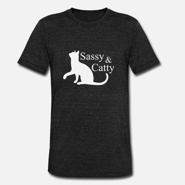 

sassy catty classy cat lover pet meow peow gift t shirt men custom tee shirt o-neck clothes fit basic summer pattern shirt