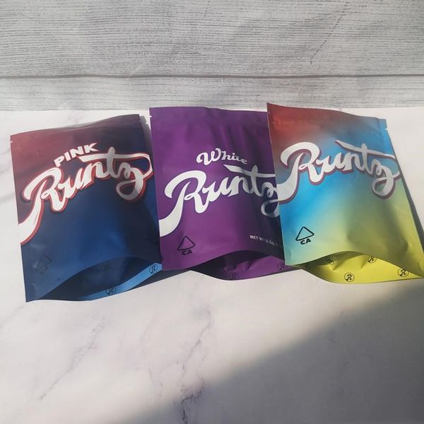 

zipper pink for runtz dry white up mylar package packaging smell joke's bag proof pink runtz flower herb 3.5g bags homeindustry bqiar
