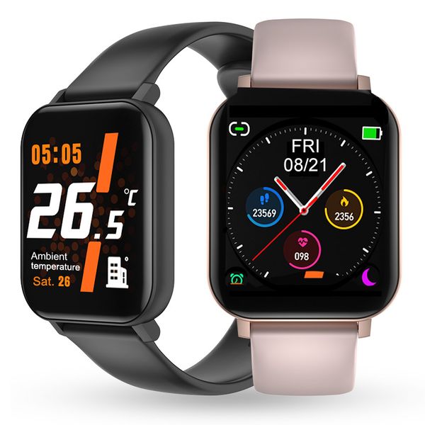 

f25 smart bracelet body temperature fitness tracker heart rate blood pressure wristband men women smartwatch for ios android smart watch