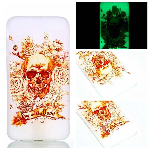 

cgjxsluminous soft tpu case for huawei p20 pro lite galaxy j3 j4 j6 j7 a6 plus 2018 skull eiffel tower donut lover glow in dark cartoon cove