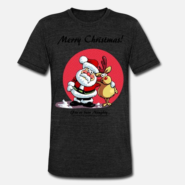 

merry christmas: you've been naughty t shirt men printed 100% cotton plus size 3xl original gift new fashion spring novelty shirt