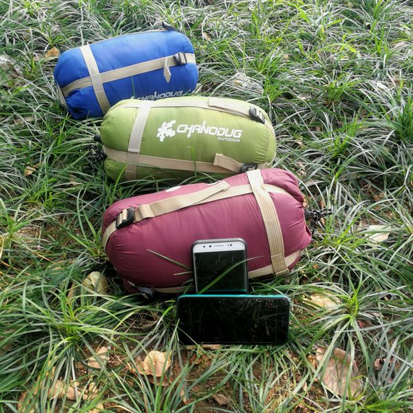 

sleeping bags chanodug winter outdoor camping warm bag kapas thickening ultra light envelope with cap 750g