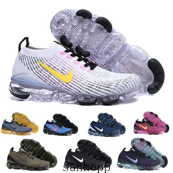 

2019 chaussures moc 2 laceless 2,0 кроссовки тройной черный дизайнер mens женщин кроссовки fly белый вязать подушки кроссовки zapatos aybco, Black