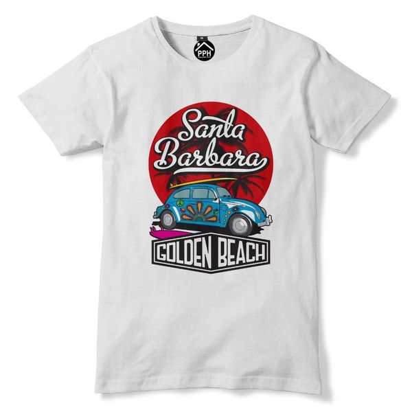 

2019 summer hot sale santa barbara, california surfer тенниска mens ретро surfer tshirt топ tee