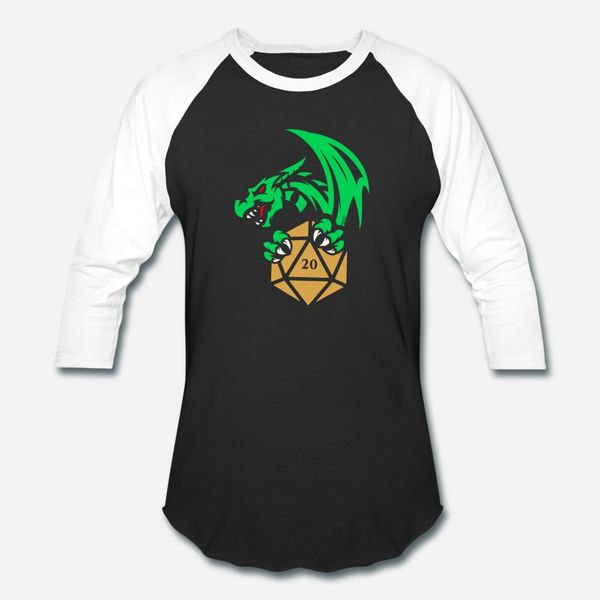

зеленый дракон многогранные d20 dice столешница rpg t shirt men проектирование tee shirt s-3xl homme anti-wrinkle смешной лето kawaii рубашк