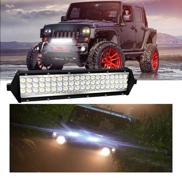 

led 12 inch led light bar offroad driving for suv atv boat car truck tractor 264 wastrip lights