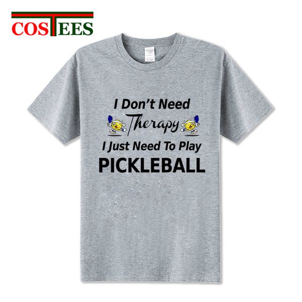 

online wholesale i don't need therapy i just need to go pickleball men t shirts 2017 fashion brand clothing tee shirt
