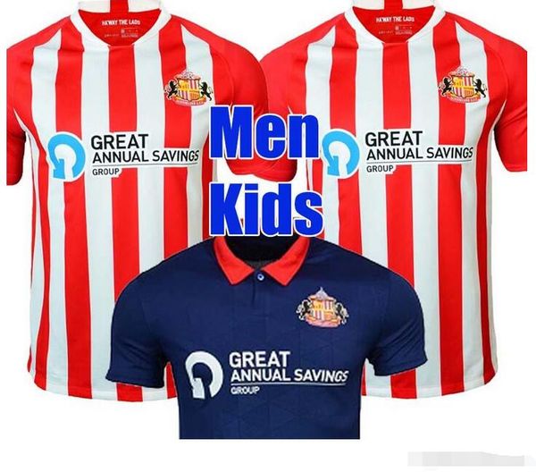

2020 2021 sunderland soccer jerseys home red whter honeyman 20 21 wembley maja gooch football shirts maguire wyke maillots de foot men+kids, Black;yellow