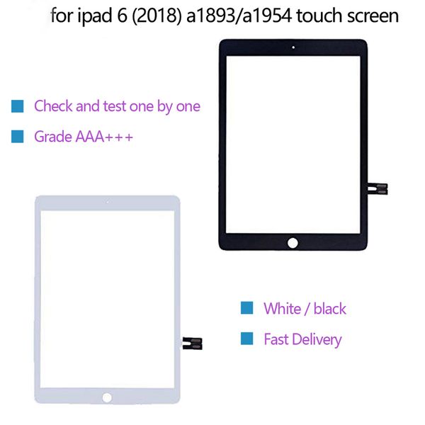 

for ipad 9.7 6 6th gen a1893 a1954 touch screen digitizer front panel outdoor glass