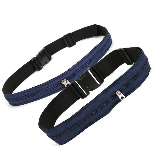 

outdoor bags runing waist belt bag 480 anti-theft money lining zipper close wallet travel customized