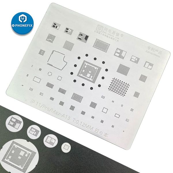 

amaoe reballing stencil for 11pro max a13 cpu bga reballing for repair tin planting net soldering steel net