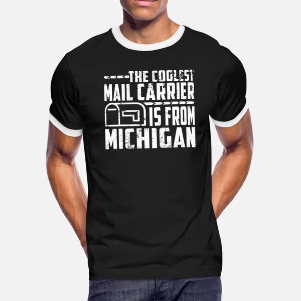 

retired mail carrier michigan retired mailman dad t shirt men create cotton o neck homme gift comfortable spring autumn cool shirt