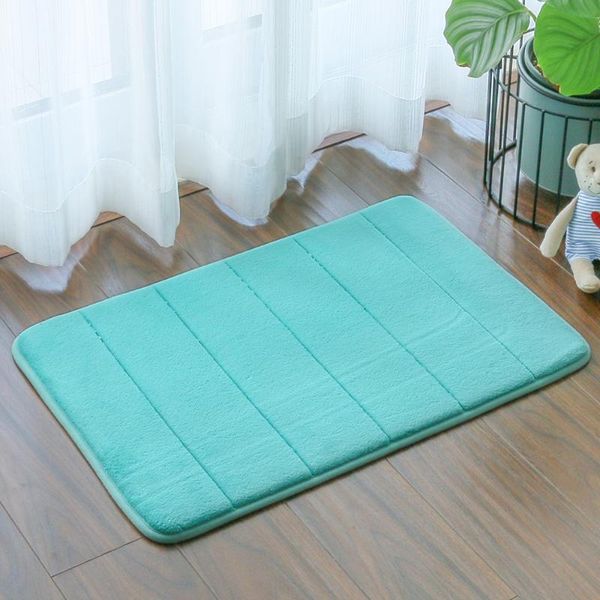 

bath mats 40x60cm 50x80cm solid color sponge non-slip bathroom pvc backing shower for floor mat stripe