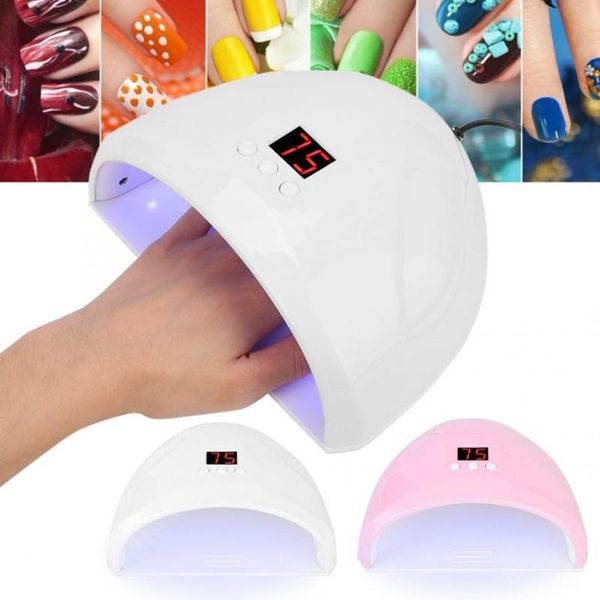 

24w intelligent led uv gel nail polish dryer lamp fashion nail curing machine manicure tool lamps