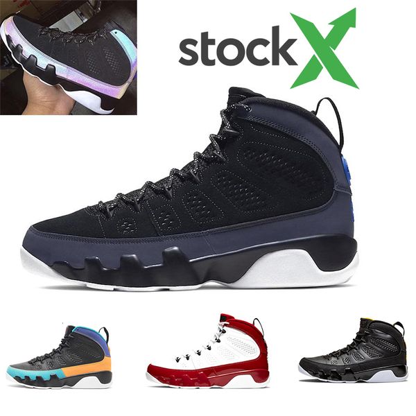 

2020 new 9 racer blue chameleon gym red bred dream it unc space jam anthracite basketball shoes men 9s sneakers, Black