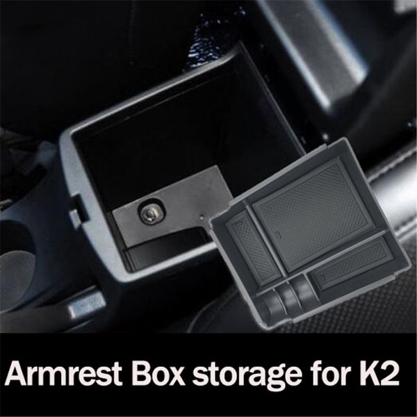 

car styling dedicated modified central armrest storage box glove box pallet case for kia k2 rio car accessories
