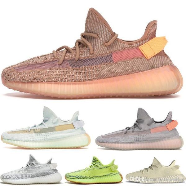 

2019 kanye men shoes glow cream white zebra blue tint women sport running shoes antlia luxury designer sneaker boots