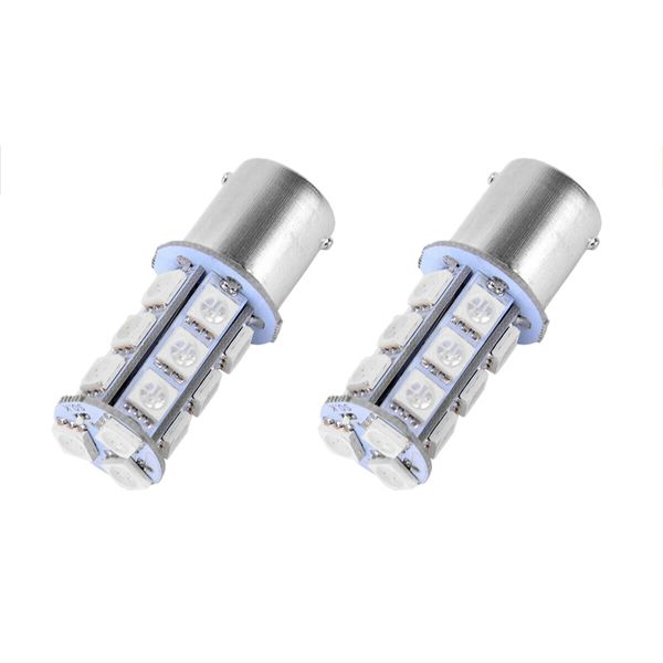 

2pcs yellow 1156 ba15s 18smd led light bulbs turn signal backup reverse