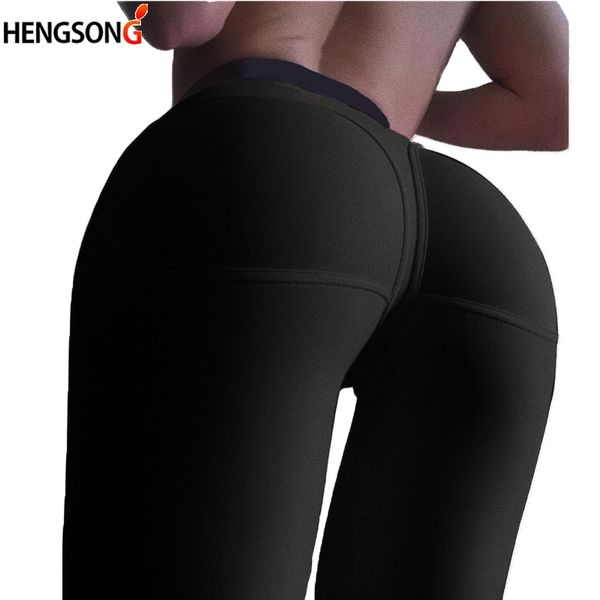 

solid black sports legging women's compression thigts gym workout leggings hip push up stretch yoga pants, White;red