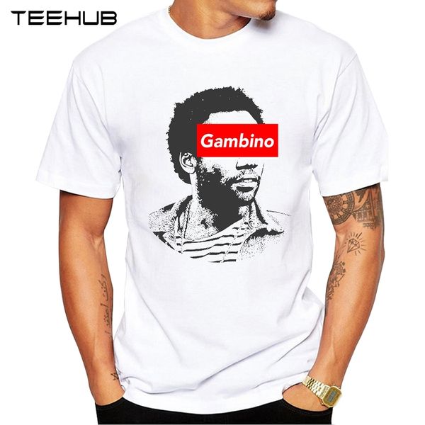 

teehub мужская новая мода childish гамбино искусство дизайн с коротким рукавом футболка охладить printed топы hipster футболках
