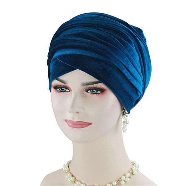 

2020 fashion winter beanie hat womens hats fashionable hair loss beanies head wraps scarf cancer chemo cap gorros mujer invierno, Blue;gray