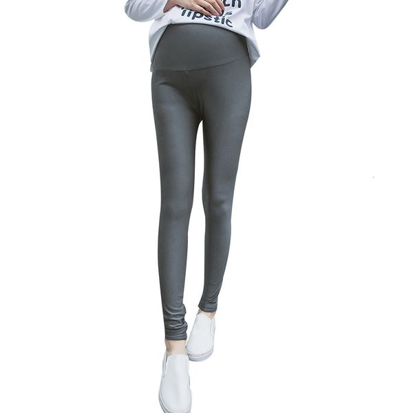 

trousers for pregnant women clothes elastic waist maternity pants abdominal pregnancy solid pencil stretch leggings clothing, Black