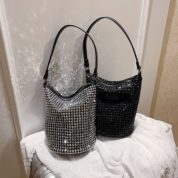 

марка оригинальный дизайн сумки 2020 новая мода алмазный плеча сумка простой bucket bag