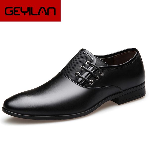

fashion men formal shoes size 38-47 black brown classic point toe men dress business party shoes