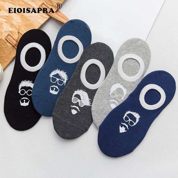 

men's socks [eioisapra]art fashion cartoon handsome eye old man hip hop funny kawai men harajuku calcetines hombre, Black